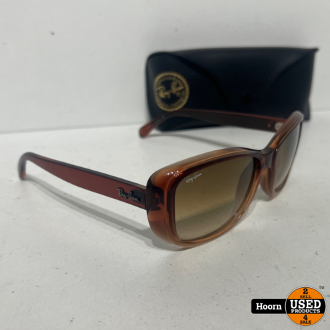 Ray-Ban RB4174 Bruin/Bruin Dames Zonnebril in Koker