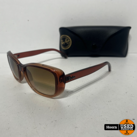 Ray-Ban RB4174 Bruin/Bruin Dames Zonnebril in Koker