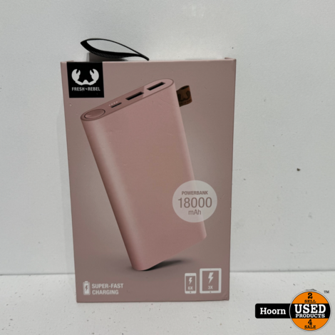 Fresh 'n Rebel Powerbank 18000 mAh USB-C Nieuw