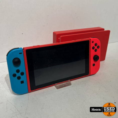 Nintendo Switch V2 Rood/Blauw incl. Lader en Docking