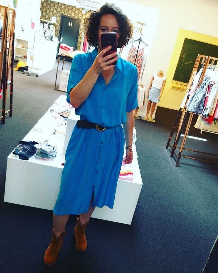 Me & Mommy Jurk hoogblauw