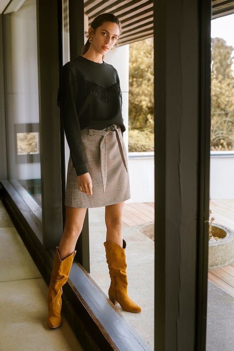 B Young RAYLOR SUEDE LONG laars