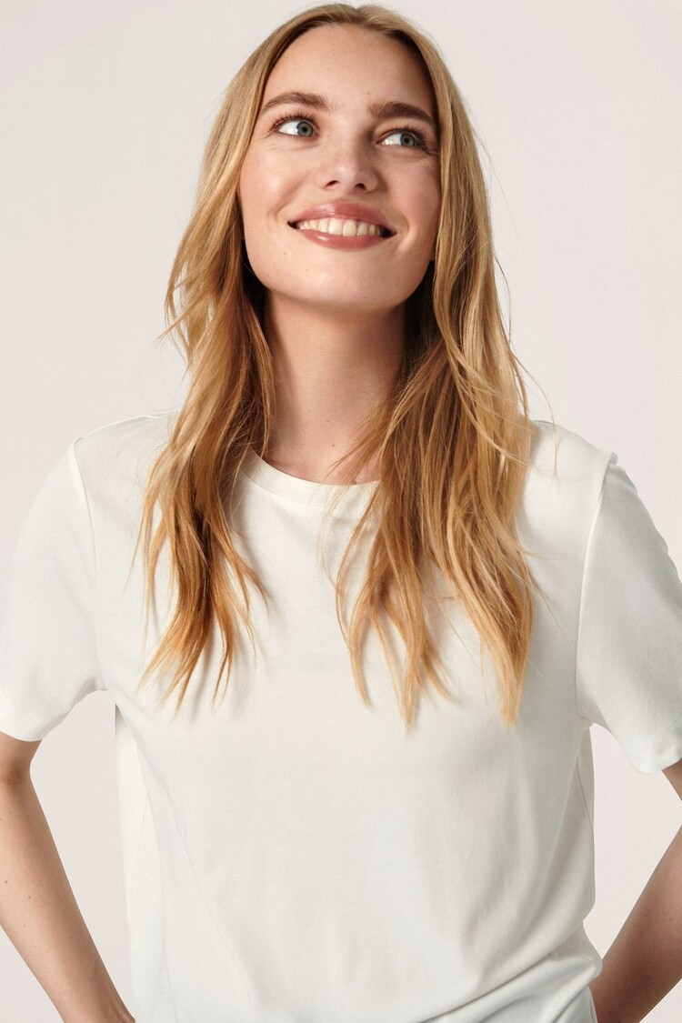 Soaked in luxury SLColumbine Loose Fit Tee white