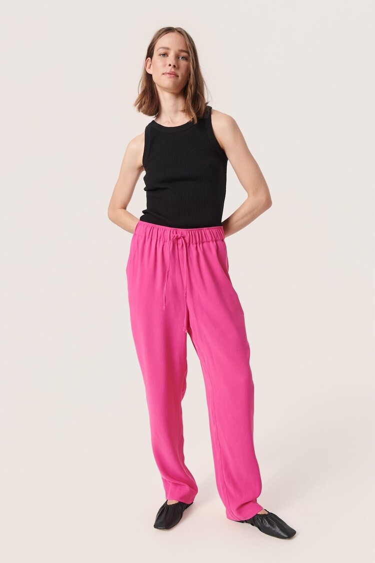 Soaked in luxury SLShirley Tapered Pants pink