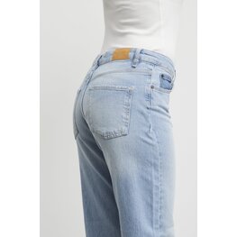 Pulz PZVEGA UHW Jeans Wide Leg light bue denim
