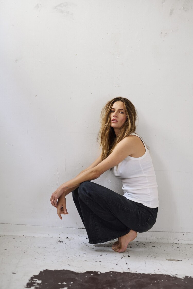 Pulz PZVEGA UHW Jeans Wide Leg black denim