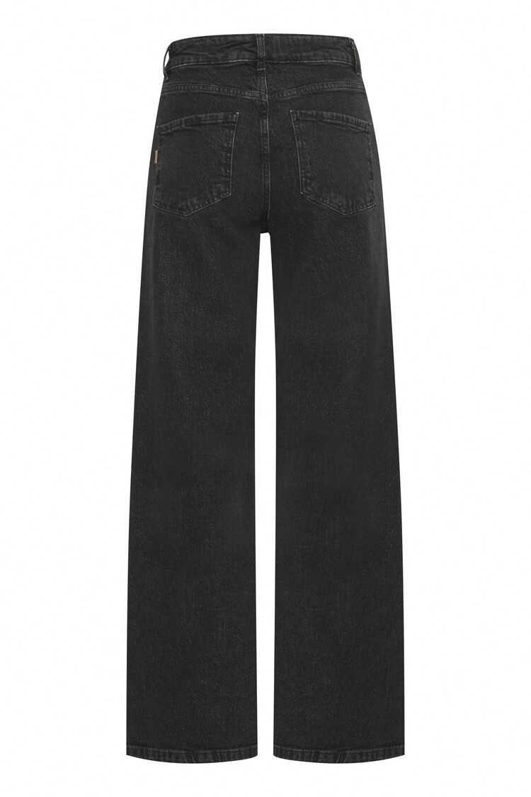 Pulz PZVEGA UHW Jeans Wide Leg black denim