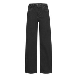 Pulz PZVEGA UHW Jeans Wide Leg black denim