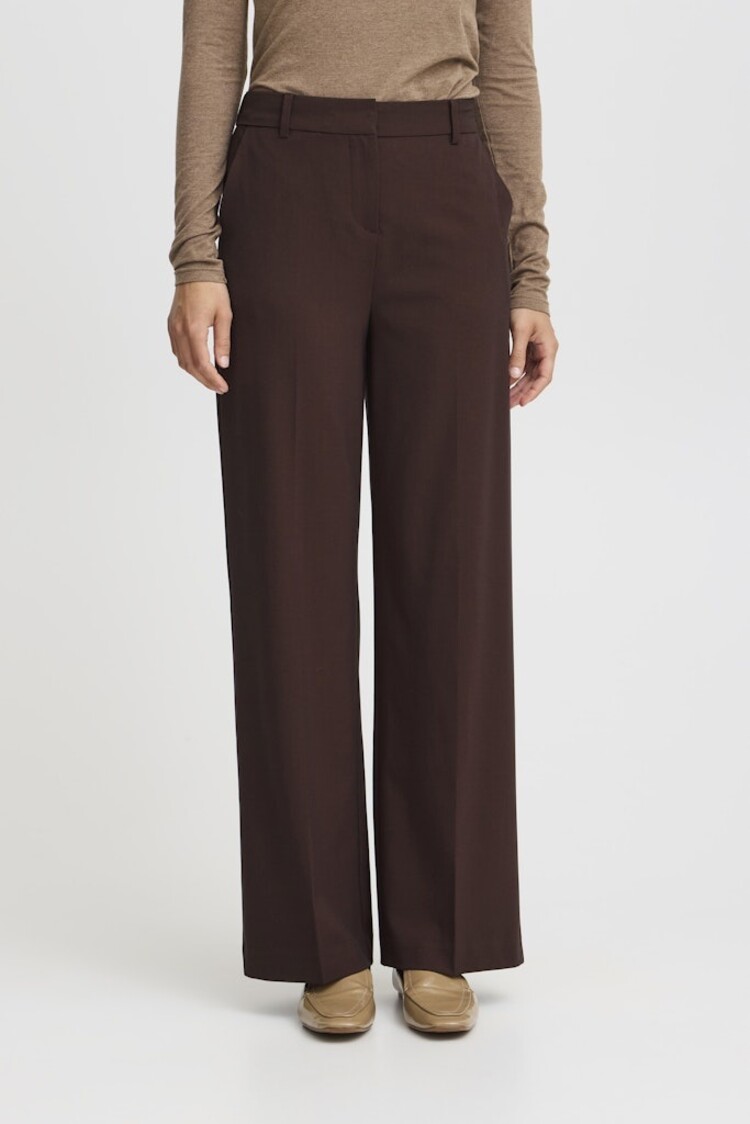 b.young BYDANTA WIDE LEG PANTS chocolat