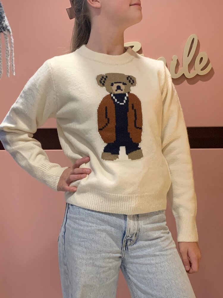Teddy Bear sweater ecru TU