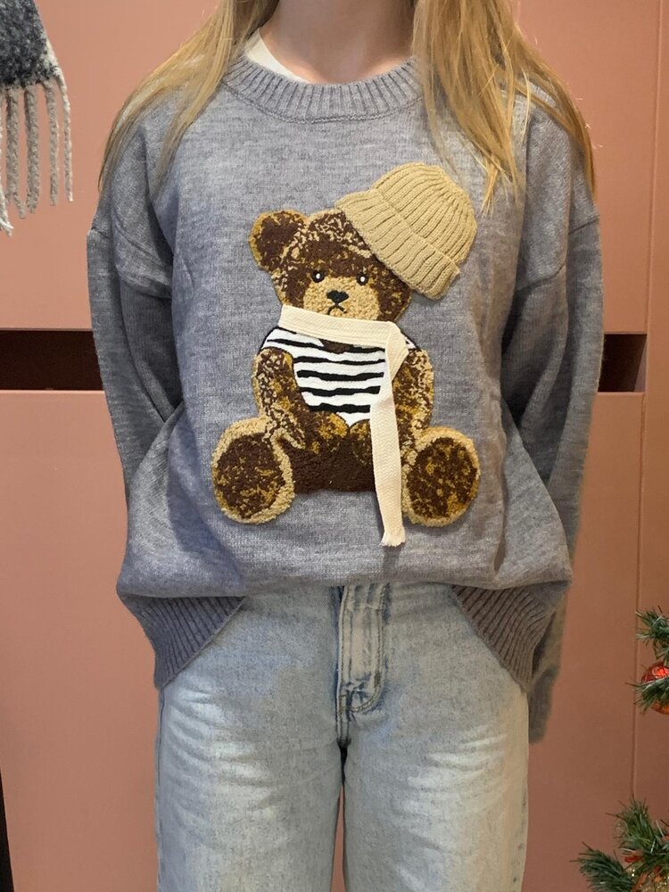Teddy Bear sweater grey TU