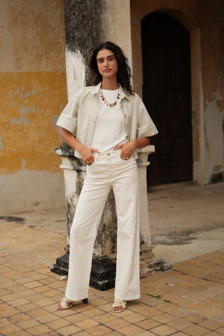 Oraije Jean wide leg - Gabriel wit