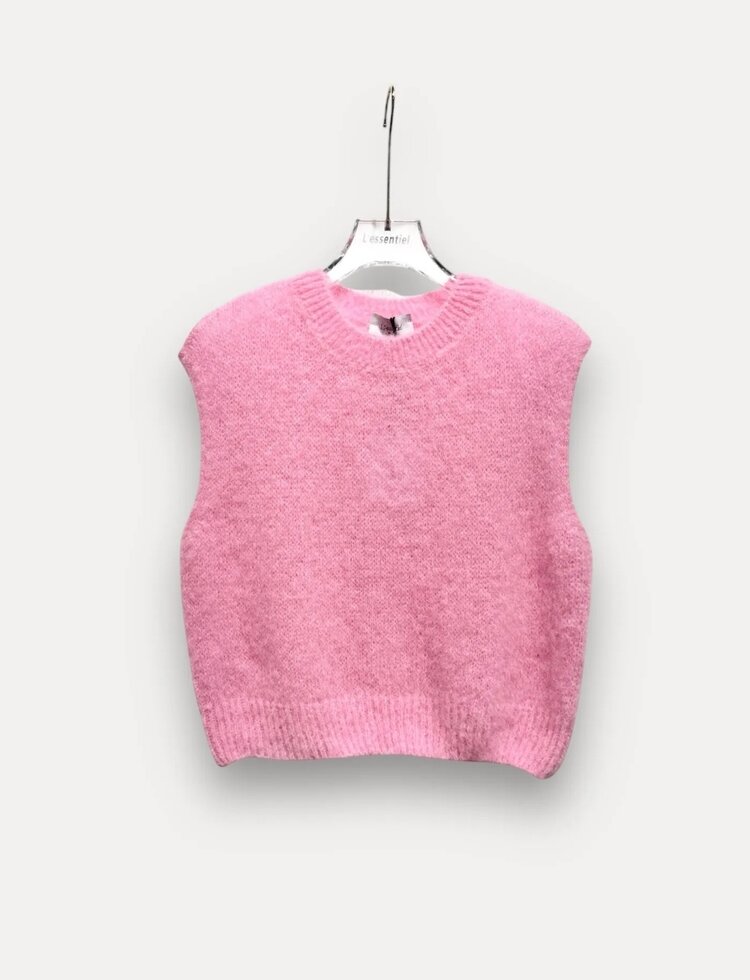 l’essentiel Sleeveless mohair body barbieroze