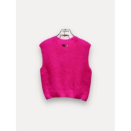Sleeveless mohair body fluoroze one size