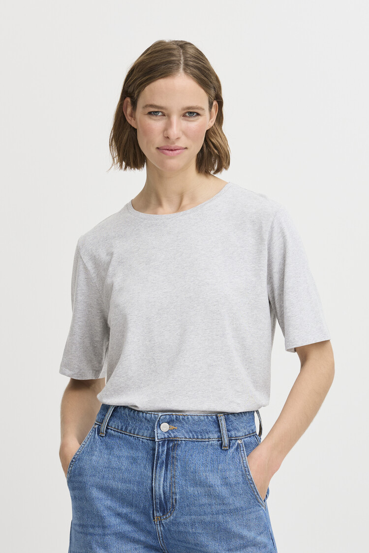 b.young BYPAMILA HALF TSHIRT grey