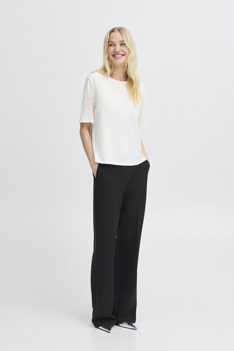 b.young BYPAMILA HALF TSHIRT off white