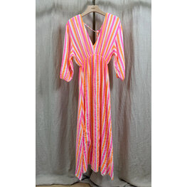 M&M Jurk stripes fluo