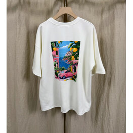 M&M Tshirt paysage rose