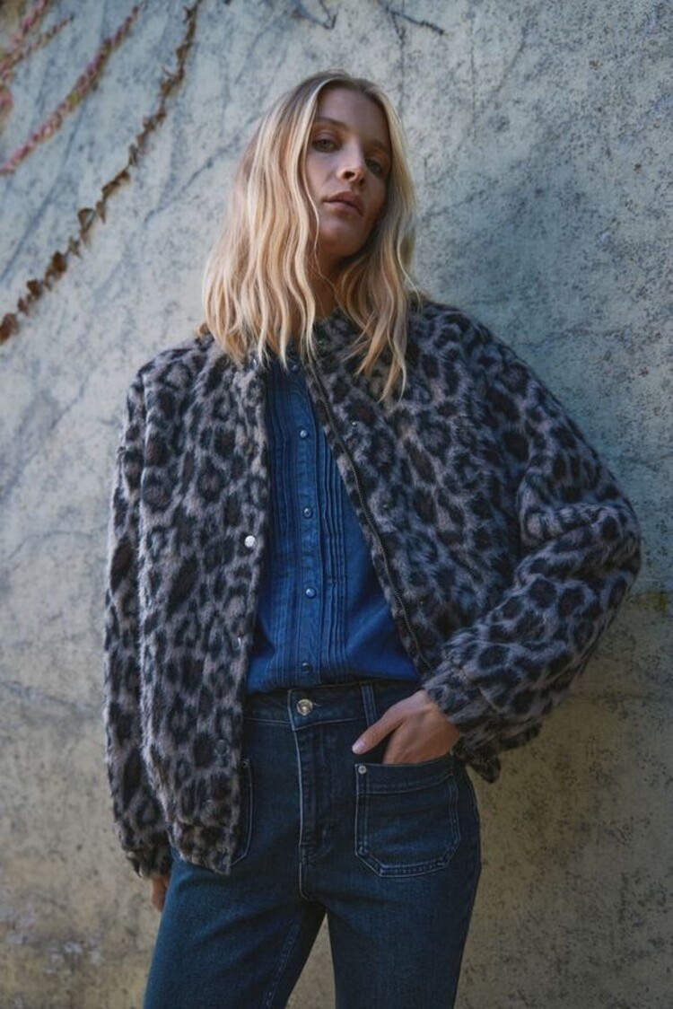 Pulz PZLIRA UHW Jeans Wide Leg Dark blue denim