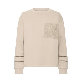b.young BYSOLLE EMB SWEATSHIRT humus