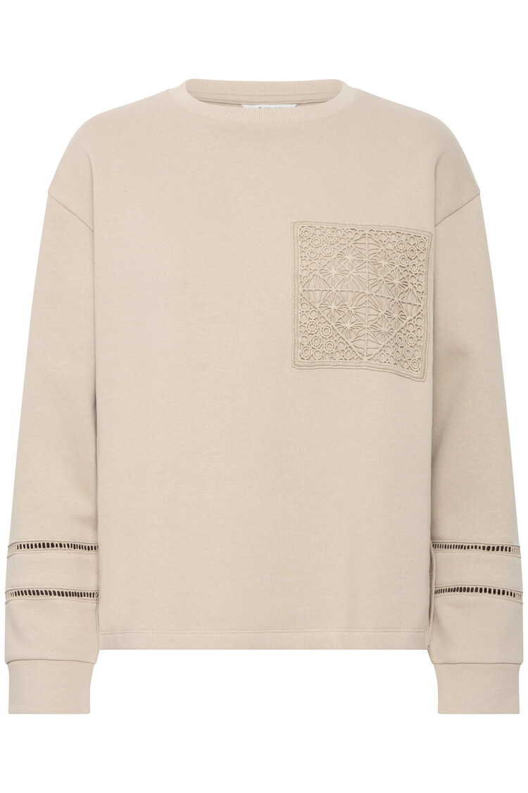 b.young BYSOLLE EMB SWEATSHIRT humus