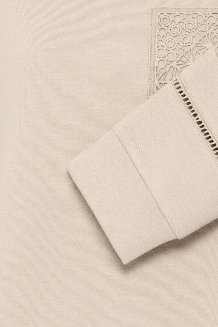 b.young BYSOLLE EMB SWEATSHIRT humus