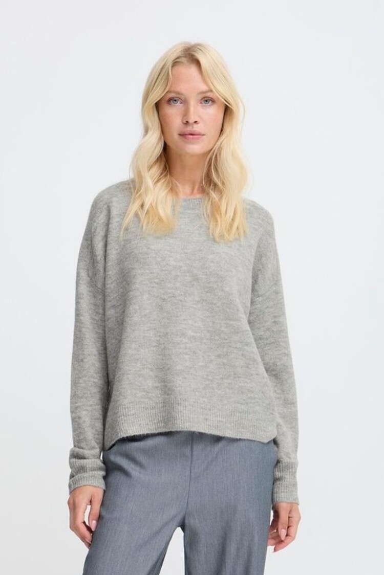 b.young BYMONNA JUMPER mid grey