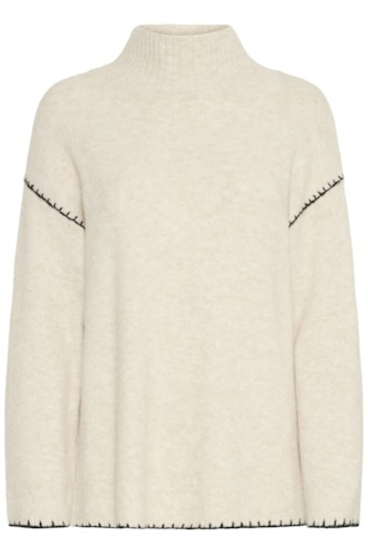 b.young BYOMEA ROLLNECK JUMPER birch