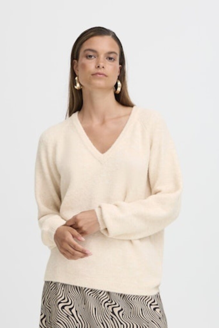 b.young BYOMEA VNECK JUMPER birch
