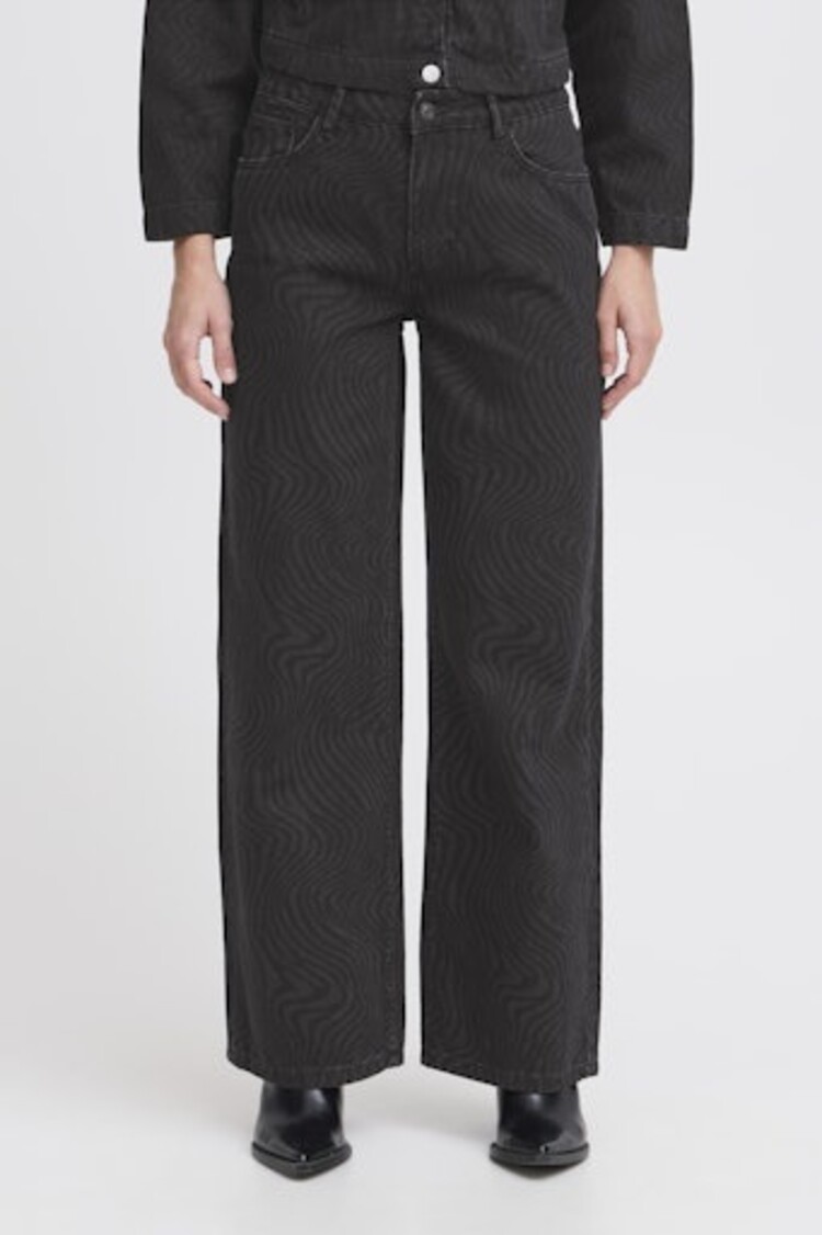 b.young BYLYSSA JEANS black animal