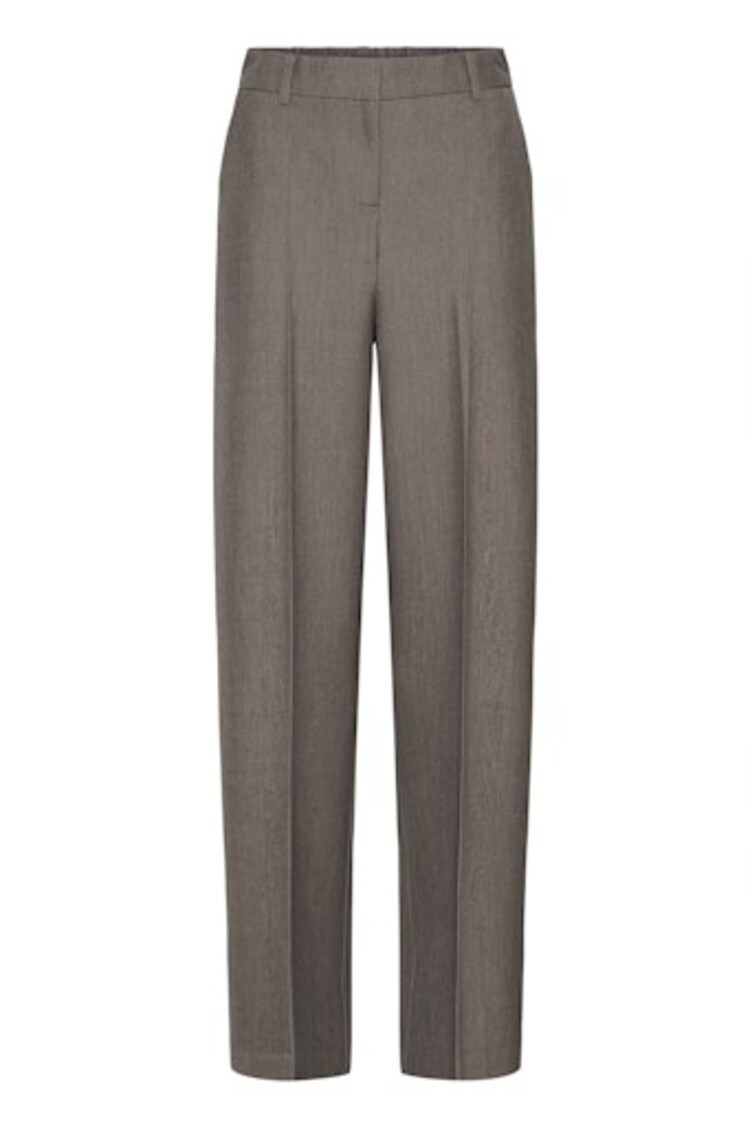 b.young BYDANTA WIDE LEG PANTS 2 walnut melange