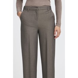 b.young BYDANTA WIDE LEG PANTS 2 walnut melange