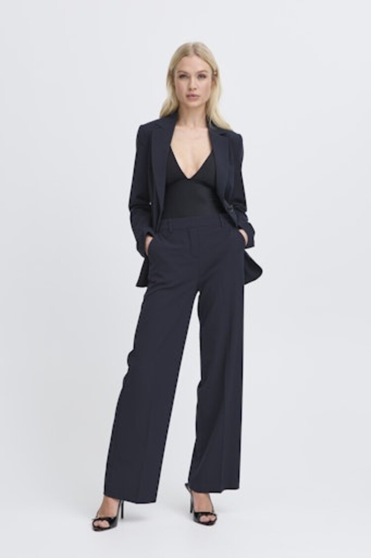 b.young BYDANTA WIDE LEG PANTS 2 copenhagen night