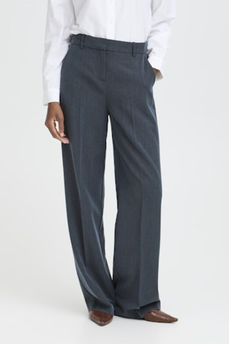 b.young BYDANTA WIDE LEG PANTS 2 navy blazer