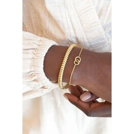 My Jewellery Gold Bracelet double circle Gold