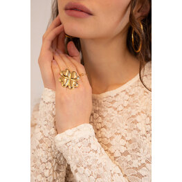 My Jewellery Gold Ring stmt clover Gold