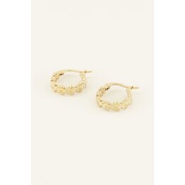 My Jewellery Gold Earrings flower small Gold