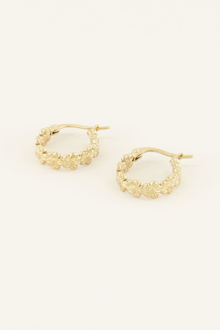 My Jewellery Gold Earrings flower small Gold