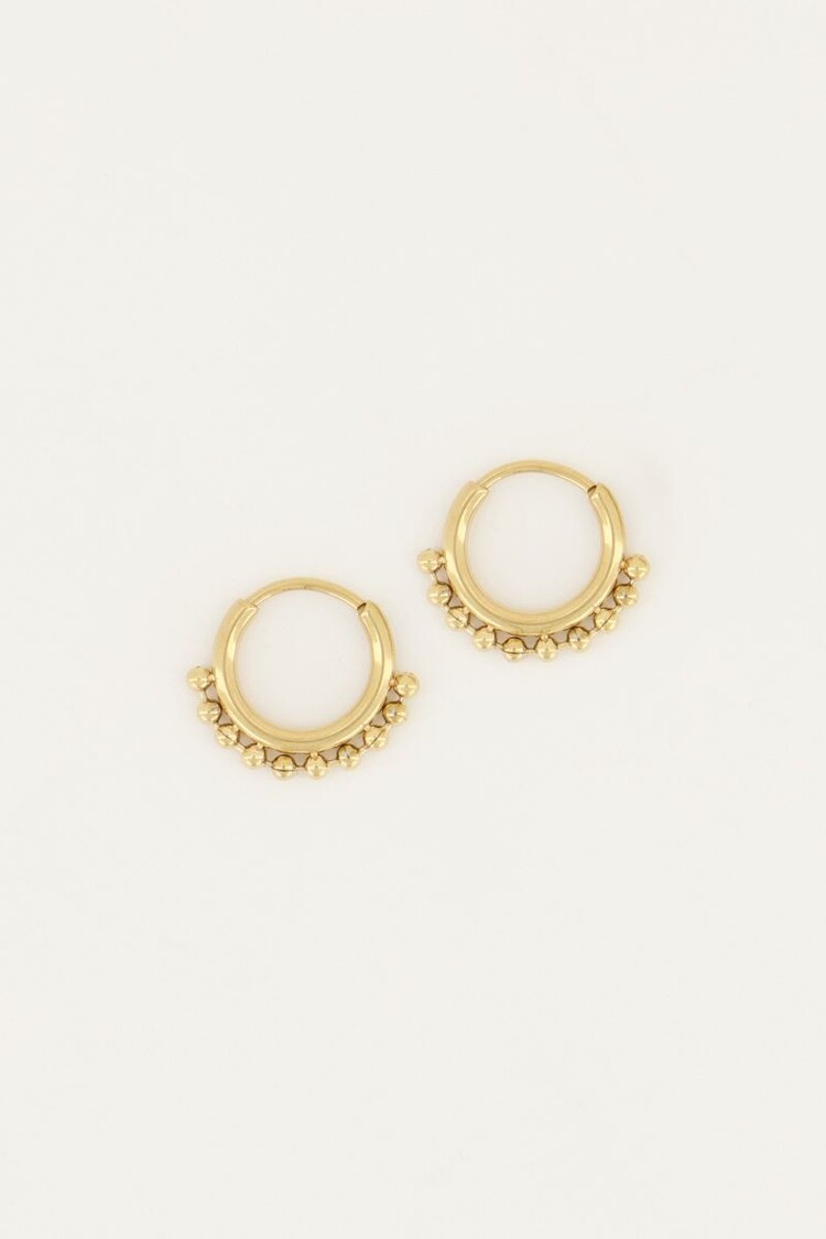 My Jewellery Gold Oorringen klein bolletjes Gold