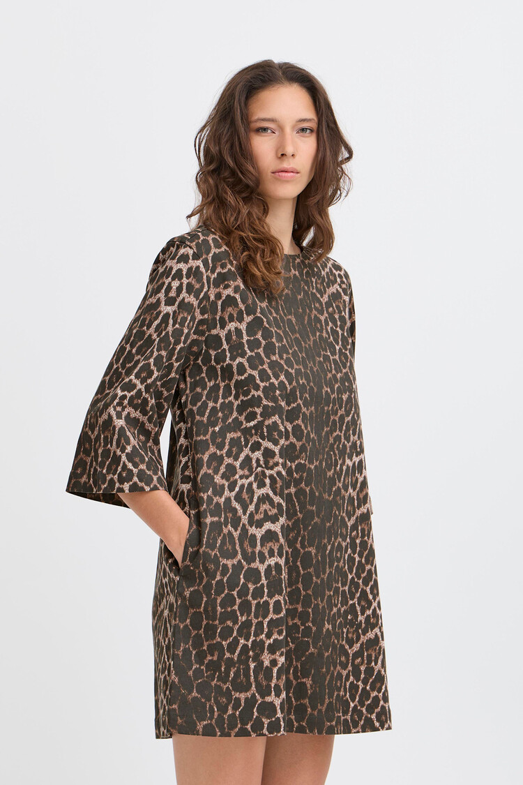 b.young BYKENNA DRESS denim leopard