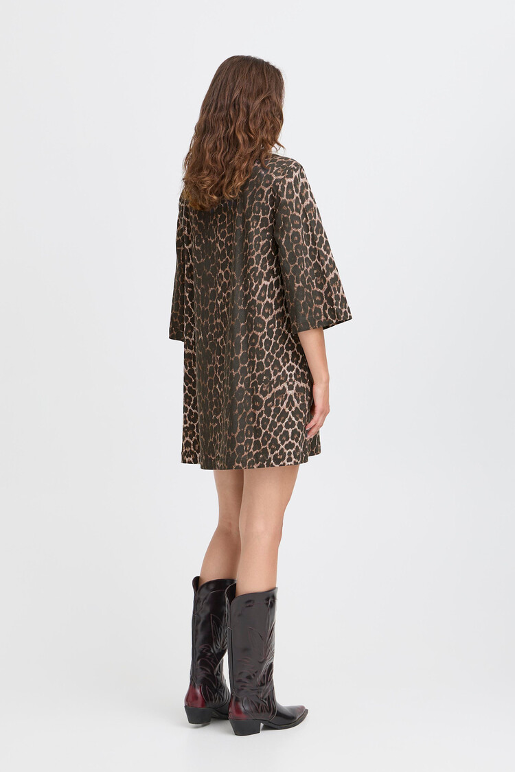 b.young BYKENNA DRESS denim leopard