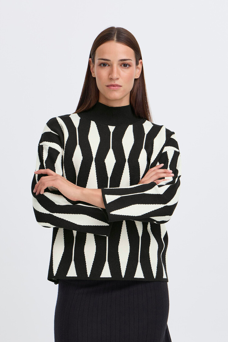 b.young BYOTARI JACQUARD JUMPER