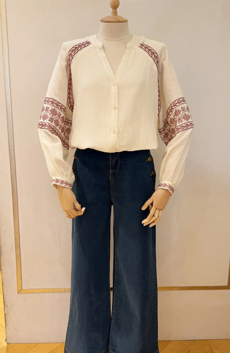 Season Blouse burgundy