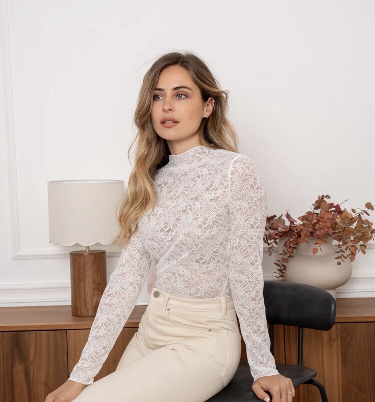 Estelle longsleeve wit