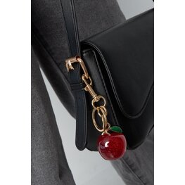 Apple bag charm