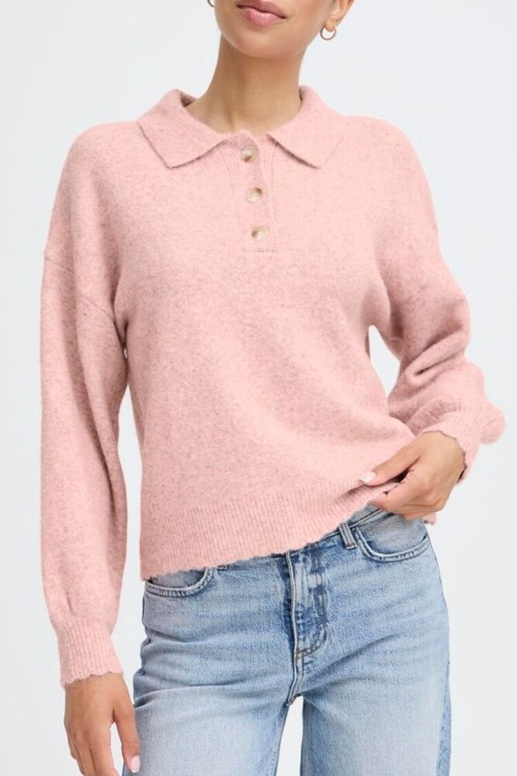 b.young BYXOMEA SCALLOPED POLO