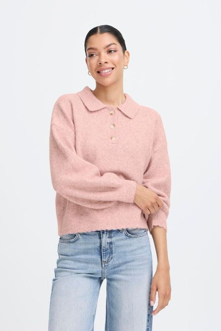 b.young BYXOMEA SCALLOPED POLO