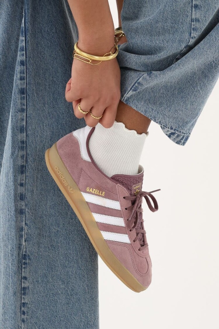 My Jewellery Set white & purple socks