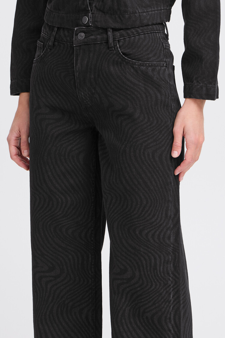 b.young BYDANTA WIDE LEG PANTS 2 walnut melange