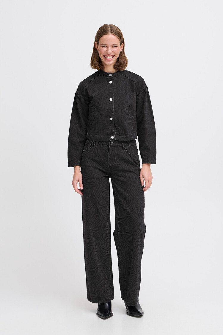 b.young BYDANTA WIDE LEG PANTS 2 walnut melange